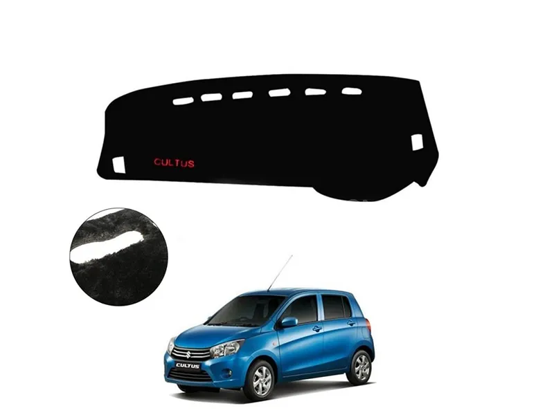 Suzuki Cultus Dashboard Mat Velvet Non Slip Imported Quality China-Velvet Black