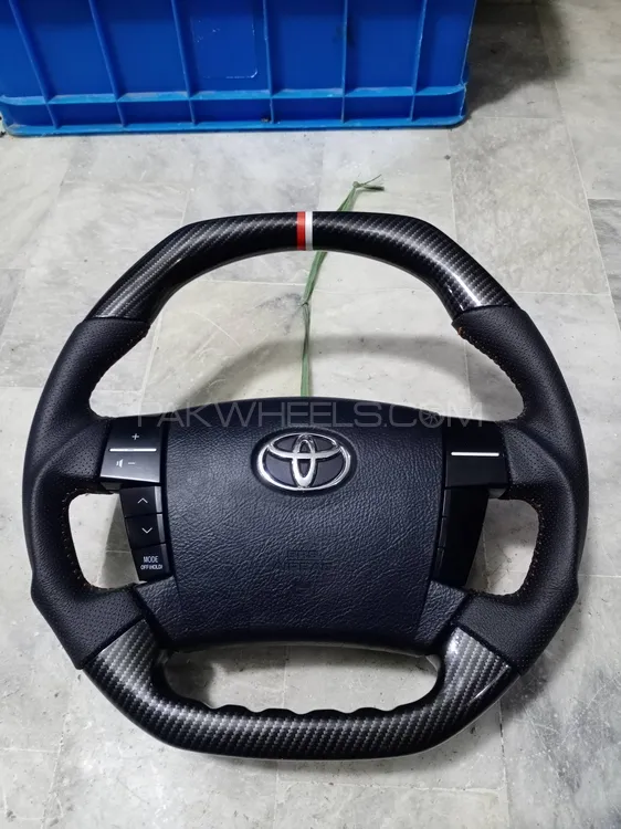 Toyota Mark X Sport Design CarbonFaiber Multimedia Steering Image-1