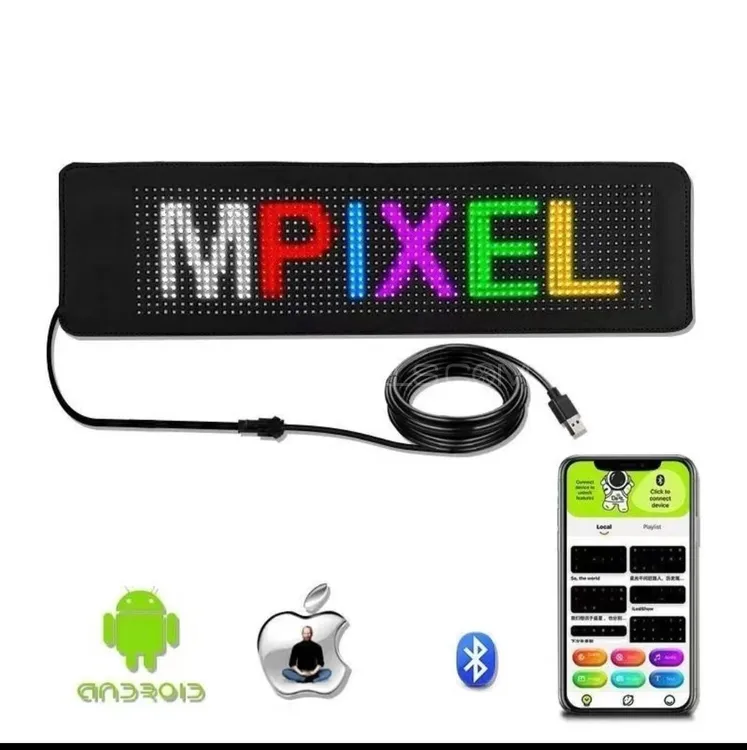 LED Screen Sign Advertising RGB Foldable Scrolling Message Image-1