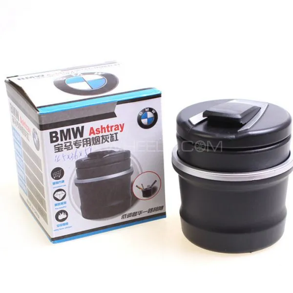 Bmw Led Ashtray For Car, Office And Home With Storage Cup Image-1