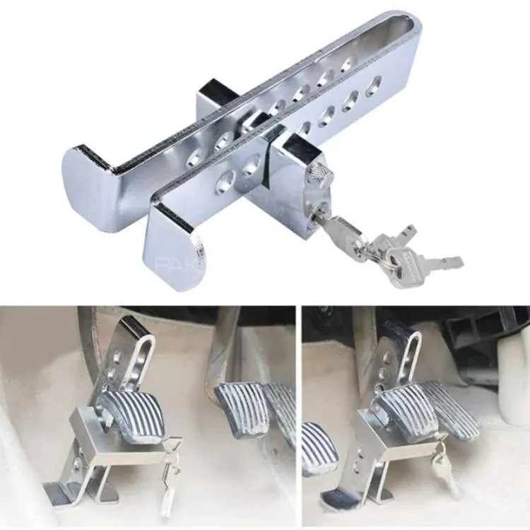 Car Pedal Lock Brake And Clutch Security Lock Anti Theft For All Cars Image-1