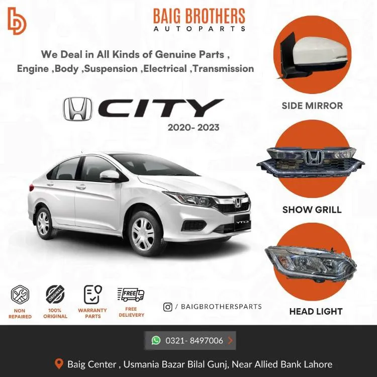Honda City GM And Gn8 2009-2025 Bumper,Headlights,Bonnet,Digi,Doors,Roof,Side Mirrors,seats,Bulkhead Image-1