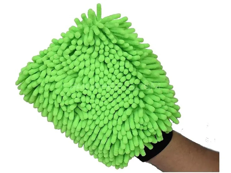 Car Washing Noodle Glove Car Wash Detailing Shampoo Wash Mitt-Green 