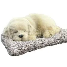 cute sleeping puppies/cat for car dashboard looks like real Image-1