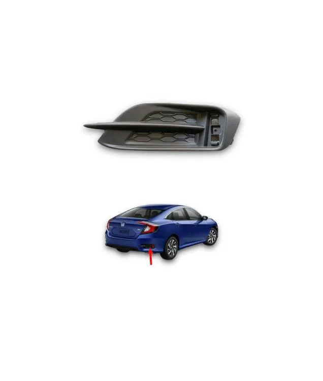 Honda Civic 2016-2022 Rear Bumper Cover - RH