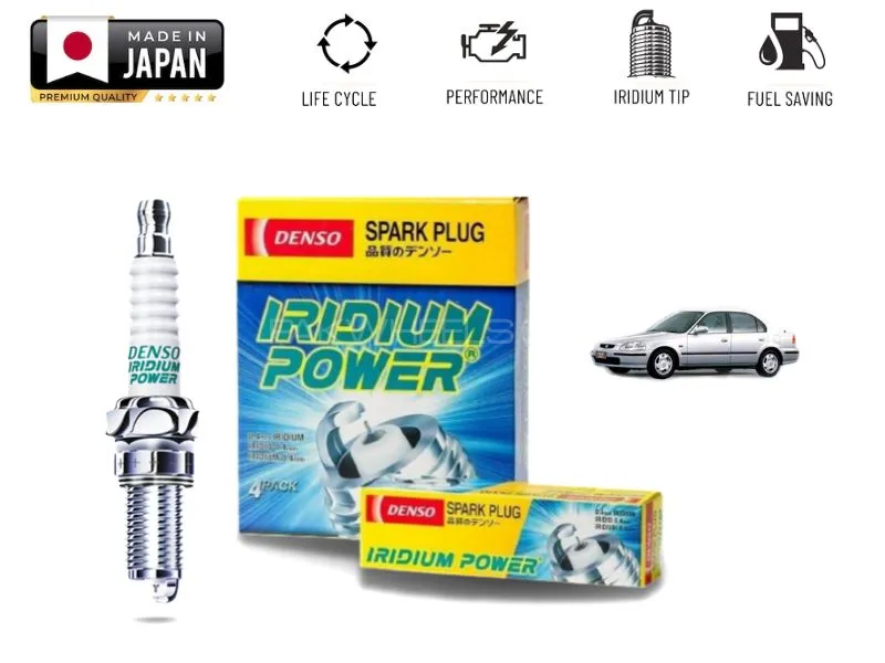 Honda Civic 1996-1999 Denso Iridium Spark Plug - 4 Pieces Made in Japan Image-1