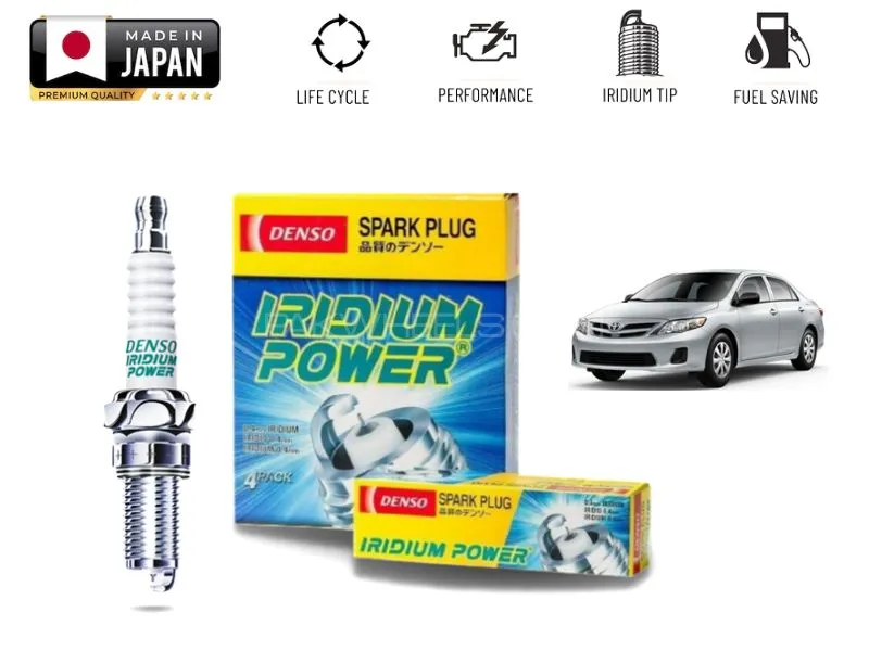 Toyota Corolla Altis 2008-2014 Denso Iridium Spark Plug - 4 Pieces Made in Japan Image-1