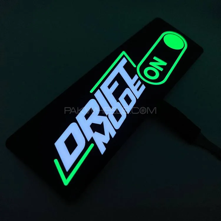 Drift Mode On LED Car Window Sticker Windshield Electric Safety Decal Decoration Sticker Auto 1 Pc Image-1