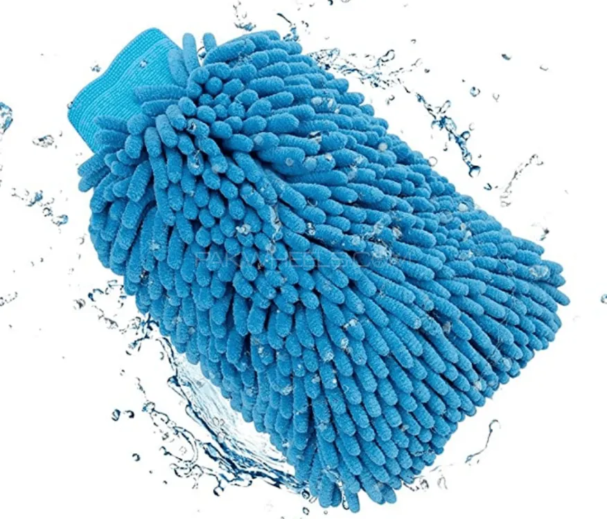 Universal Car Microfiber Cleaning Dusting Microfiber Wash Mitt Gloves With Premium Quality Pc 1 Image-1