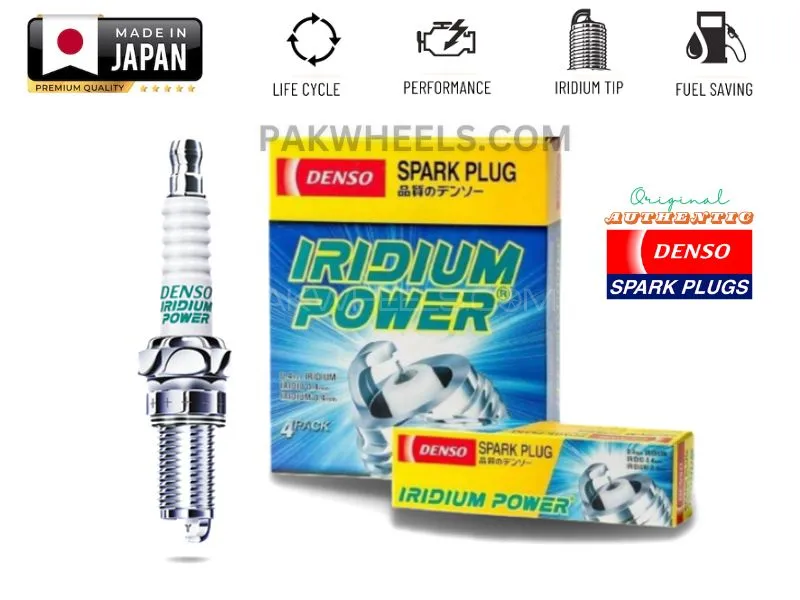 IK20 Iridium Spark Plug Denso Japan - 4 Piece Image-1