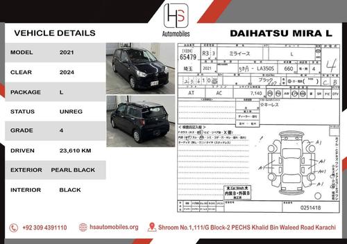 Used Daihatsu Mira L 2021