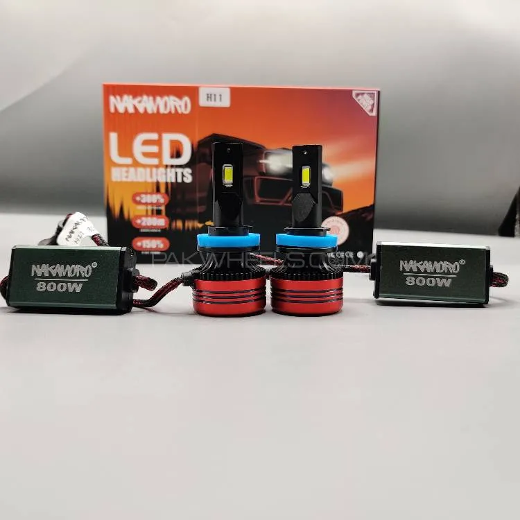 NAKAMORO LED Headlight Bulb Original H11 65 Watts 2 Pcs Set Image-1