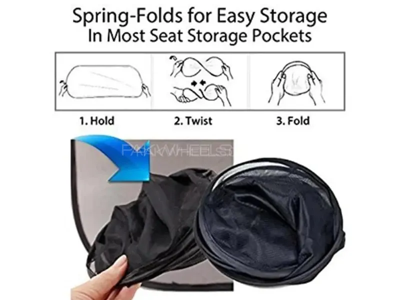 Toyota Yaris Flexible Foldable Curtains Sunshades Image-1