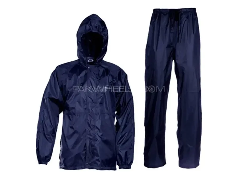 Universal Rain Suit Waterproof Raincoat with Hood For Men Rain Jacket Suit 1 Set Image-1