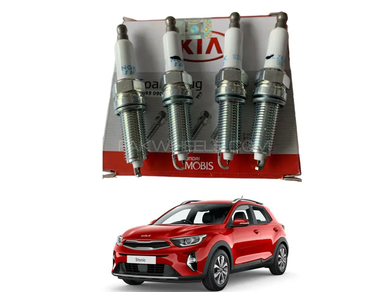 Genuine Iridium Spark Plugs Set Pack of 4 for KIA Stonic 2021-2024 Image-1