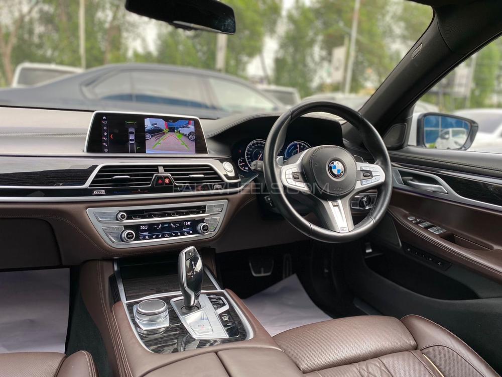 Make: BMW 740 Le 
Active Hybrid, long wheel base
M Sports package 
Manufacturing year: 2018
Mileage: 25,000 km
Registered: 2022
Mocha interior

Noticeable options:
*Panoramic glass sunroof with Sky lounge 
*Rear seating pack executive lounge
*BMW laser lights
*Harman/kardon sound system
*Privacy glass
*BMW live cockpit professional 
*Soft close doors
*Wireless charger 
*Paddle shifters
*Rear entertainment
*Ambient lights
*Ventilated seats
*Electric memory seats
*Airmatic suspension
*Rear tablet
*20" alloy wheels
*Gesture control

Calling and Visiting Hours

Monday to Saturday

11:00 AM to 7:00 PM