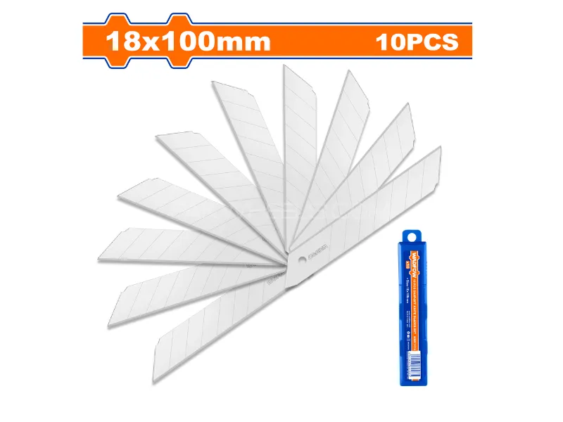 Wadfow 10 Pcs Snap-off Knife Blades Set WMK1K18 Image-1