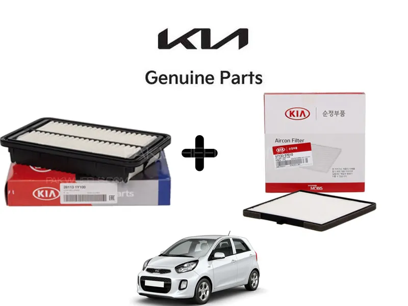 2 in 1 Deal Air and AC Cabin Filter for KIA Picanto 2019 to 2024 Image-1
