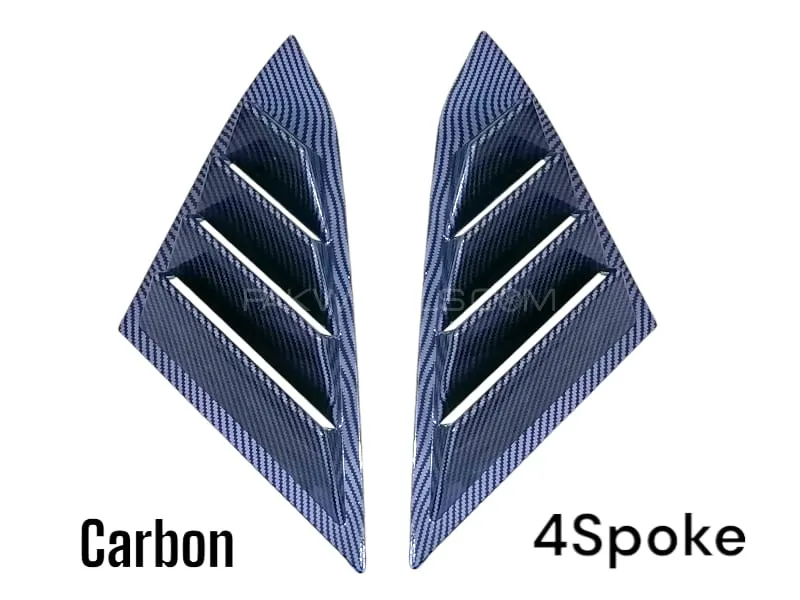 Honda Civic 2016-2020 | 4Spoke New Design | Carbon Fiber | Car Exterior Accessories | Tape Fitting Image-1