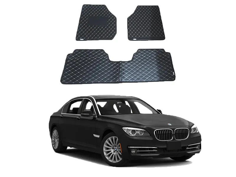 BMW 7 Series 7D Floor Mat ( Flat Style ) 5Pcs - Model 2009-2015 | Fully Customized 7D Floor Mat Image-1