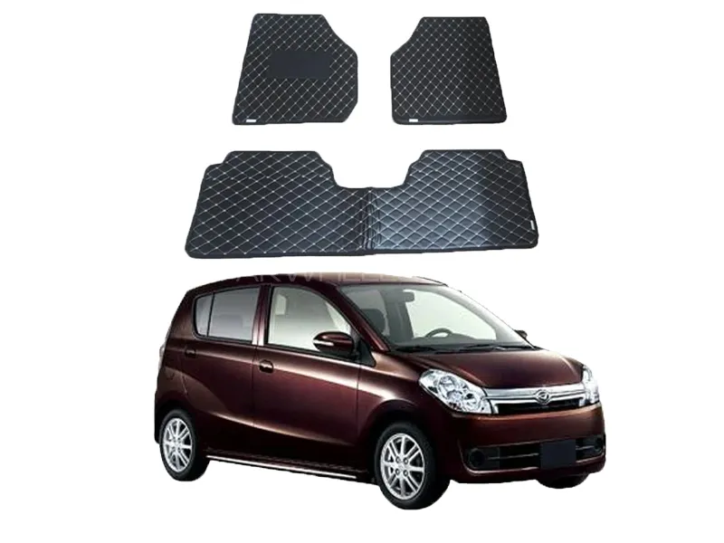 Daihatsu Mira Custom 7D Floor Mat ( Flat Style ) - Model 2006-2011 | Fully Customized 7D Floor Mat Image-1