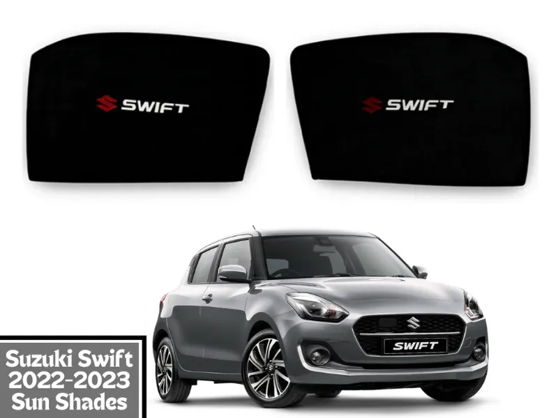 High Quality Suzuki Swift 2022-2023 Car Window shades | Sun shades fabric | Car black sun shades Image-1