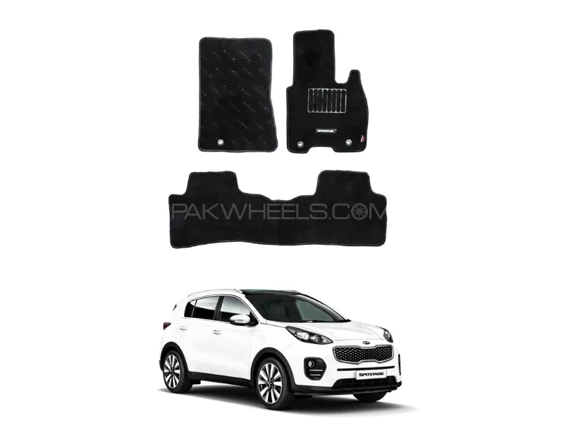 KIA Sportage Premium Carpet Floor Mats | Black Image-1