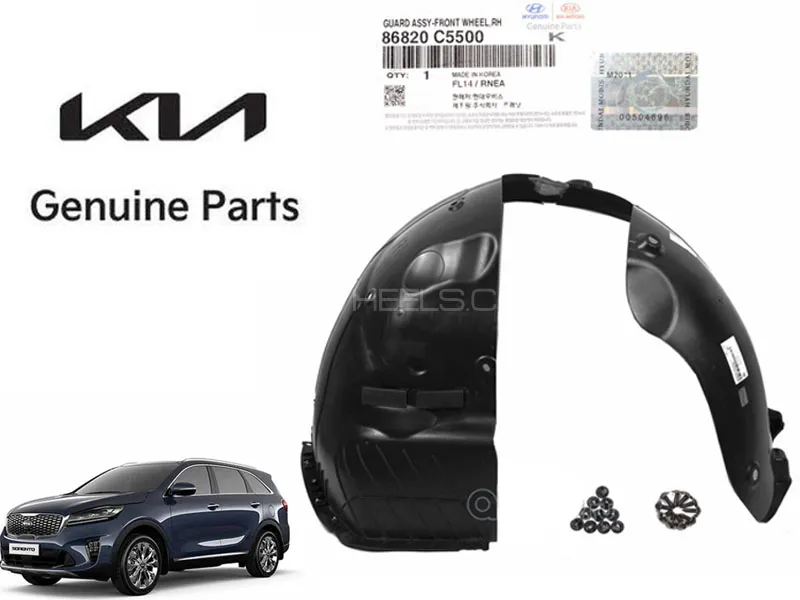 Genuine Fender Shield Guard Right Side Front Wheel for KIA Sorento 2021 to 2024 Image-1