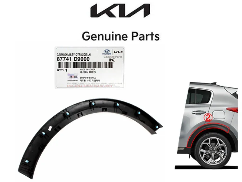 Genuine Garnish Fender Cover QTR Left Side for KIA Sportage 2019-2024 Image-1