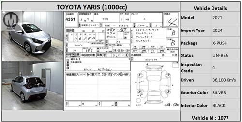 Used Toyota Yaris 2021