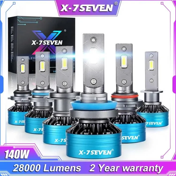 H11 - X7 Apollo Series LED Headlights 140 Watts 28000 Lumens USA One Year Warranty