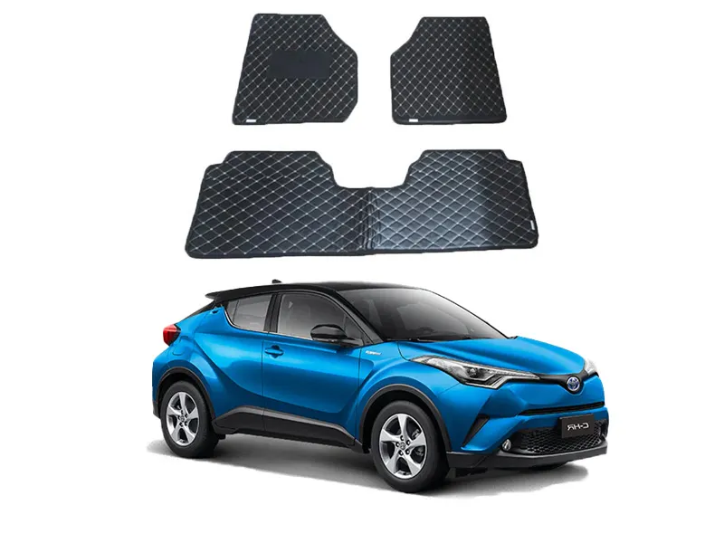 Toyota CHR 7D Floor Mat ( Flat Style ) - Model 2017-2018 | Fully Customized 7D Floor Mat Image-1