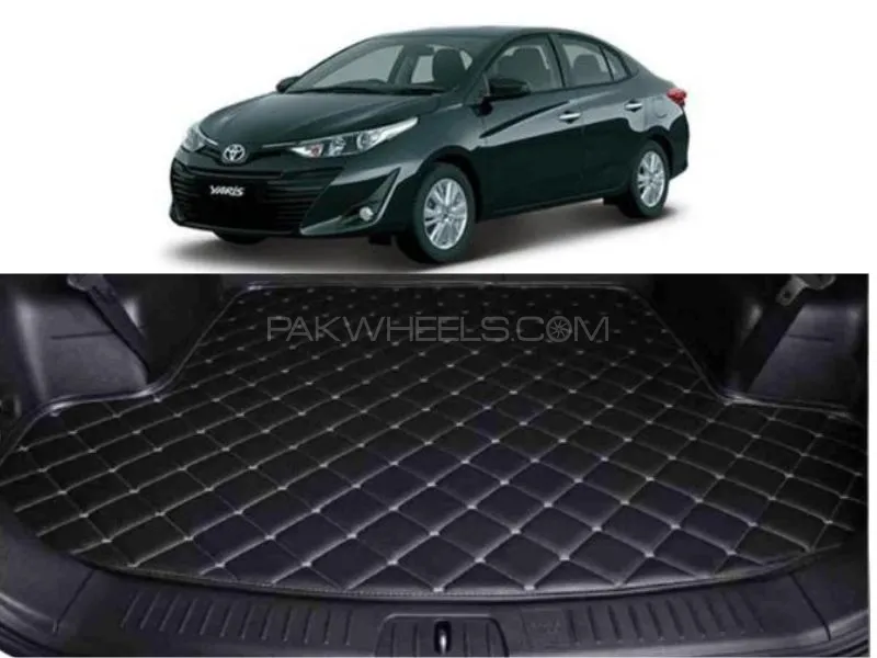Premium High Quality 7D Trunk Mat For Toyota Yaris Image-1