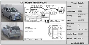 Daihatsu Mira 2022 for Sale