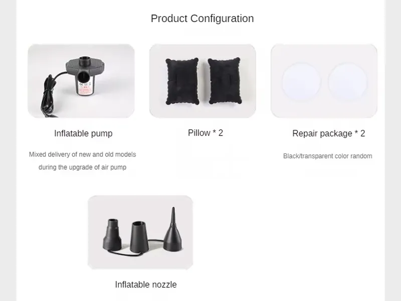 Universal Car Air Mattress Inflatable Bed In Car Outdoor Camping (Black) Universal Car Air Mattress Inflatable Bed In Car Outdoor Camping (Black) Image-4