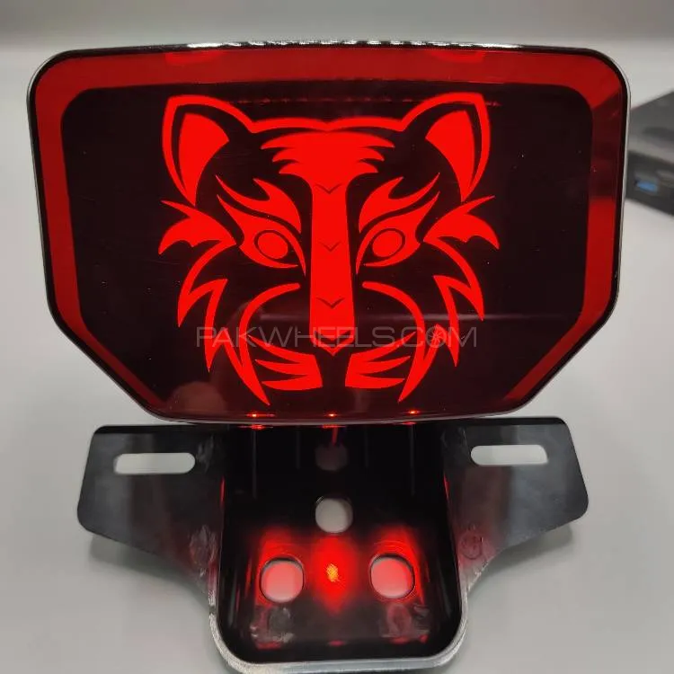 Motorcycle Back Light in Lion Style With Flasher For All Bike Image-1