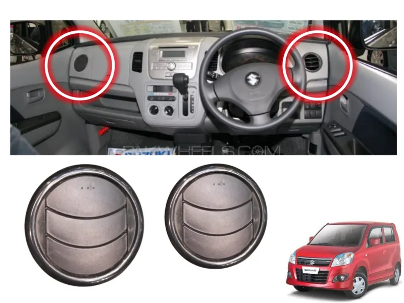 Suzuki Wagon R A/C Grill Dashboard Grill | 2 Pieces |  Image-1