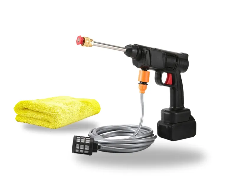 Wireless Pressure Washer | 48V Battery & Charger  With Microfiber Cloth | For Car, Bike, Solar Panel Image-1