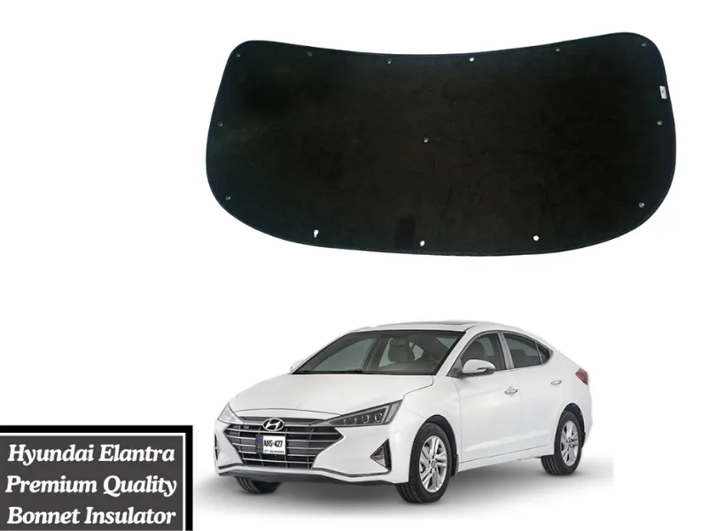 Very Premium Quality Double Sheet Bonnet Insulator with Clips for Hyundai Elantra Image-1