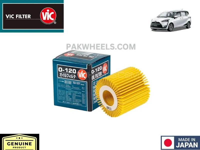 Toyota Sienta 2015-2022 VIC Oil Filter - Made in Japan Image-1