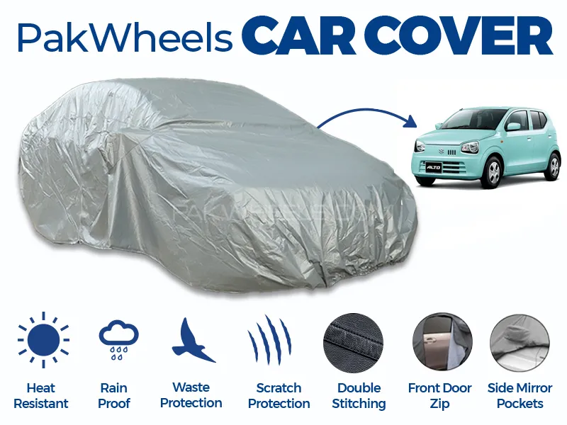 PakWheels Top Cover For Alto Double Stitched PVC Cotton Image-1
