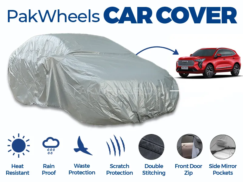 PakWheels Top Cover For Haval Jolian Double Stitched PVC Cotton Image-1