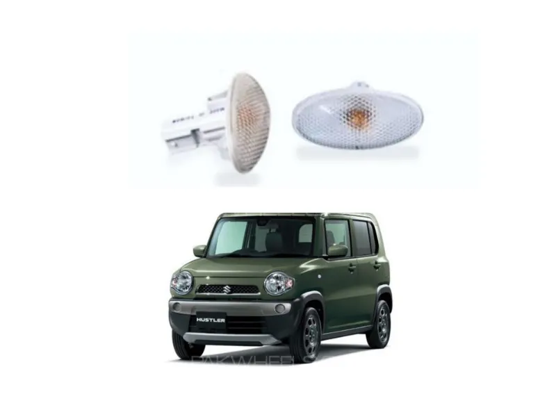 Suzuki Hustler Fender Indicator White 2pcs Image-1