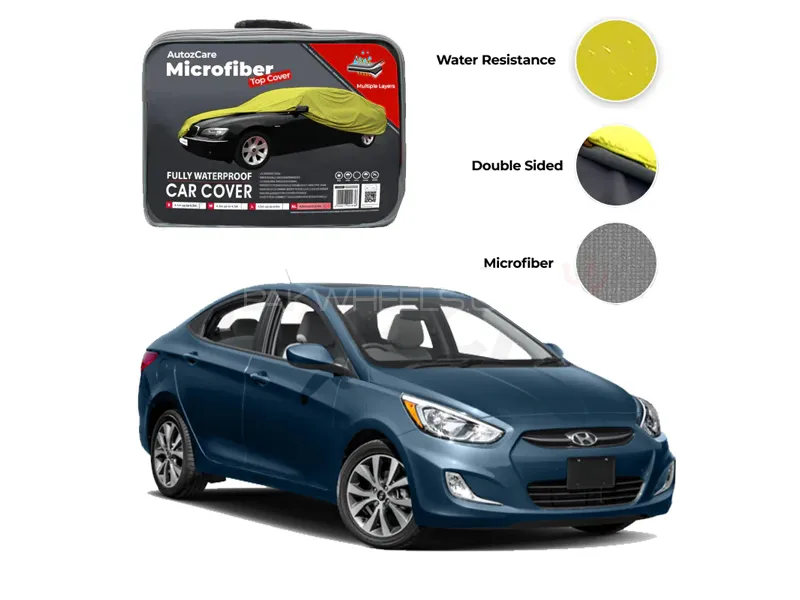 Hyundai Accent Microfiber Car Top Cover - Model 2017-2019