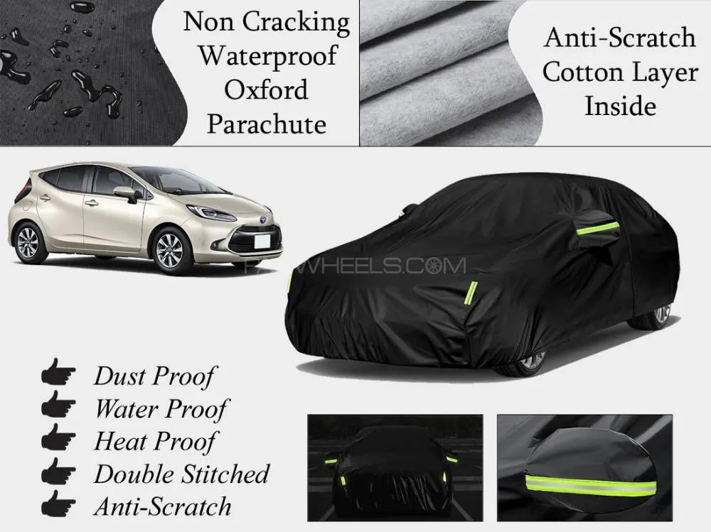 Toyota Aqua 2021 - 2023 Top Cover | Anti-Scratch | Double Layer | Heat Proof | Water Proof  Image-1