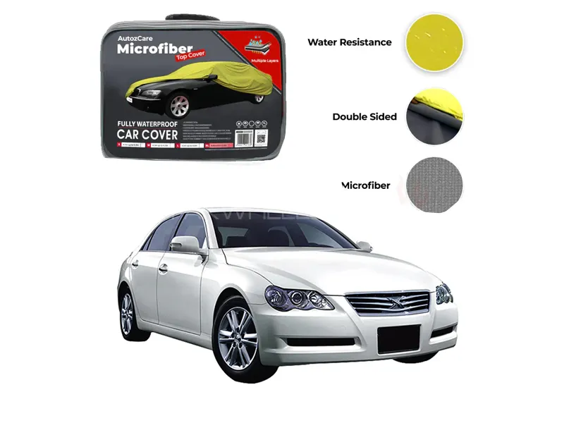 Toyota Mark X Microfiber Car Top Cover - Model 2004-2009 Image-1