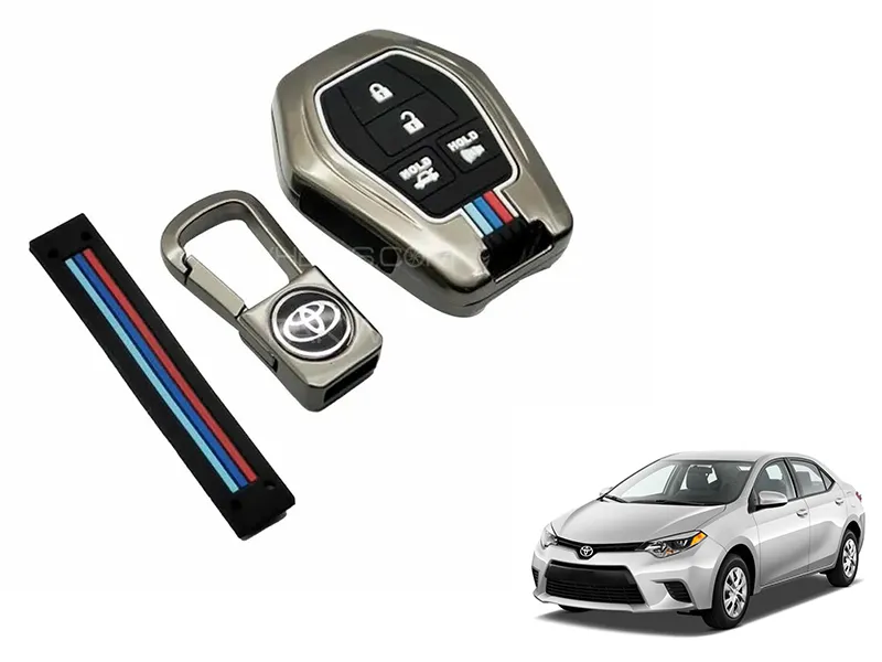 Toyota Corolla  2015-2018 Key Cover With Metal Shell Image-1