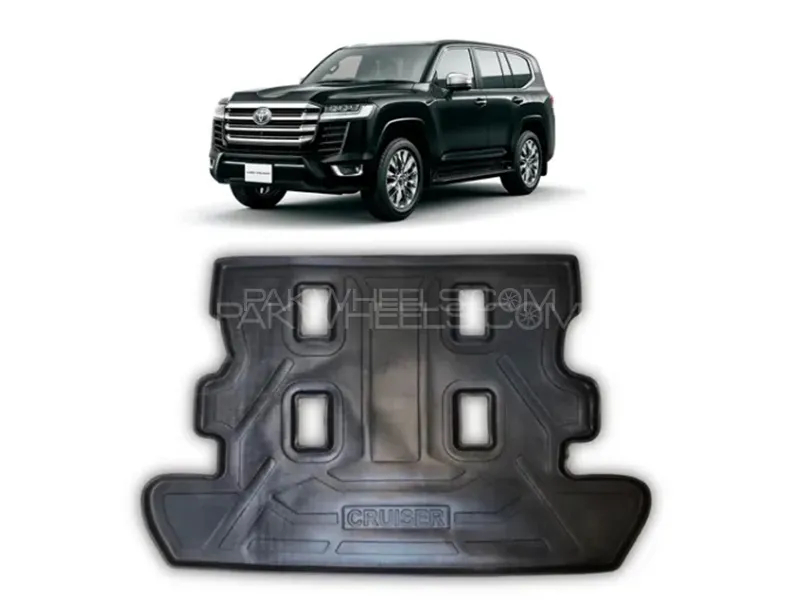 Toyota Land Cruiser 2021-2024 Trunk Tray | Cargo Boot Liner Diggi Protection | Trunk Protection Image-1