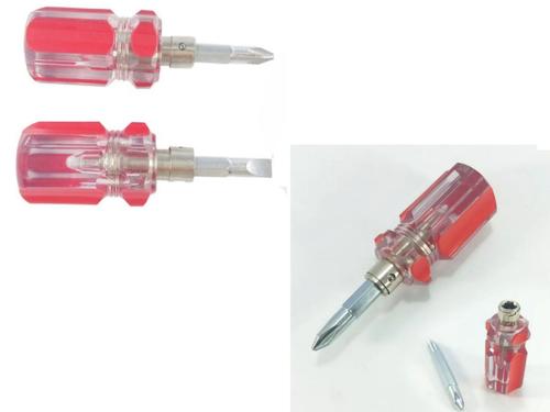 Dual-Use Stubby Screwdriver Philips And Flat Heads Driver Tool Dual-Use Stubby Screwdriver Philips And Flat Heads Driver Tool