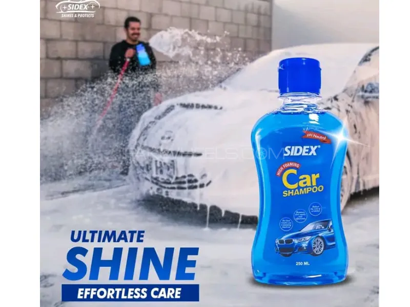 Premium High-Quality Sidex-(WS) Shampoo 250 ml for Cars Image-1